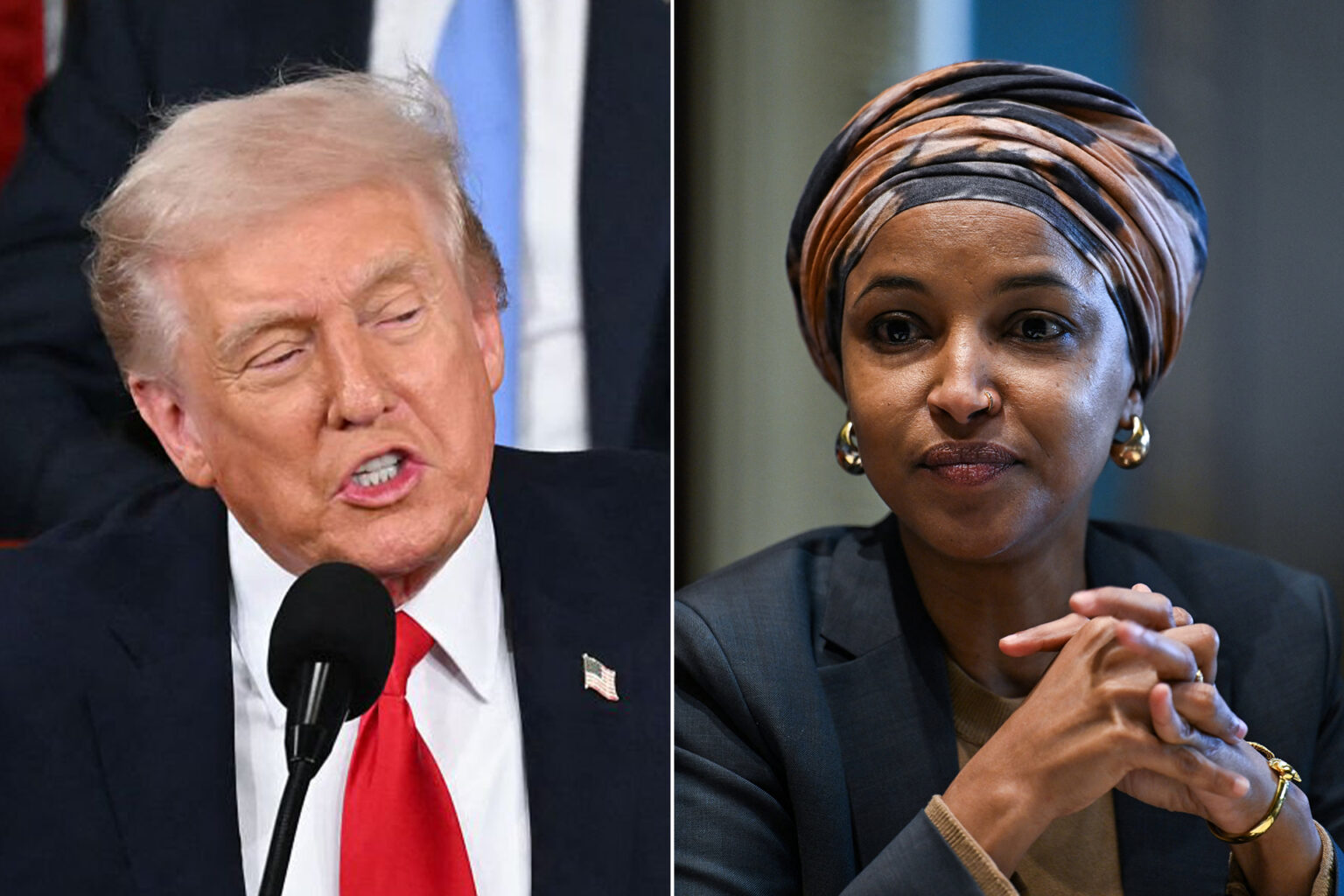 "أنت قاتل" و"كاذب".. إلهان عمر ترد بغضب على ترمب خلال خطاب حالة الاتحاد | أخبار