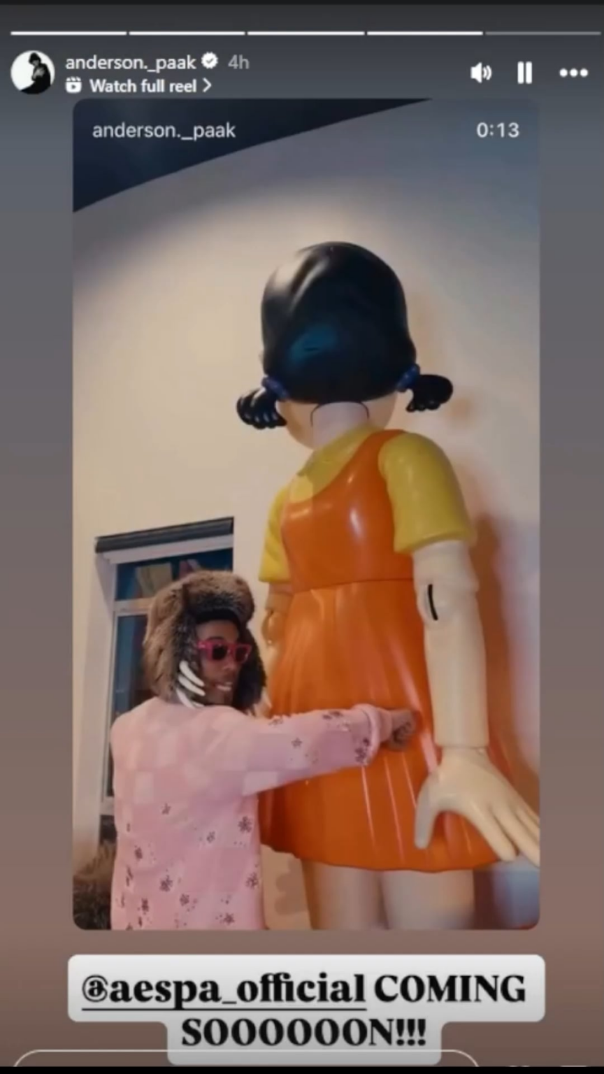 260223 أندرسون باك يشوق لأغنية من إنتاج Dem Jointz بالتعاون مع aespa