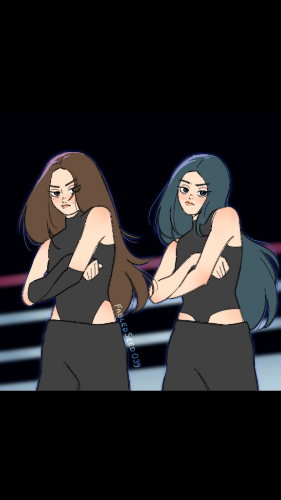 Wonyoung و Yujin يقومان بحركات كتف BANG