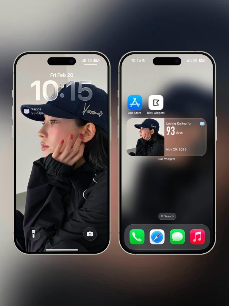 لقد صممت عناصر واجهة المستخدم "Days Together" ووضعت aespa في هاتفي!