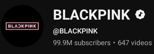260218 BLACKPINK وصلت إلى 99,9 مليون مشترك على اليوتيوب. بقي 100 ألف حتى 100 مليون