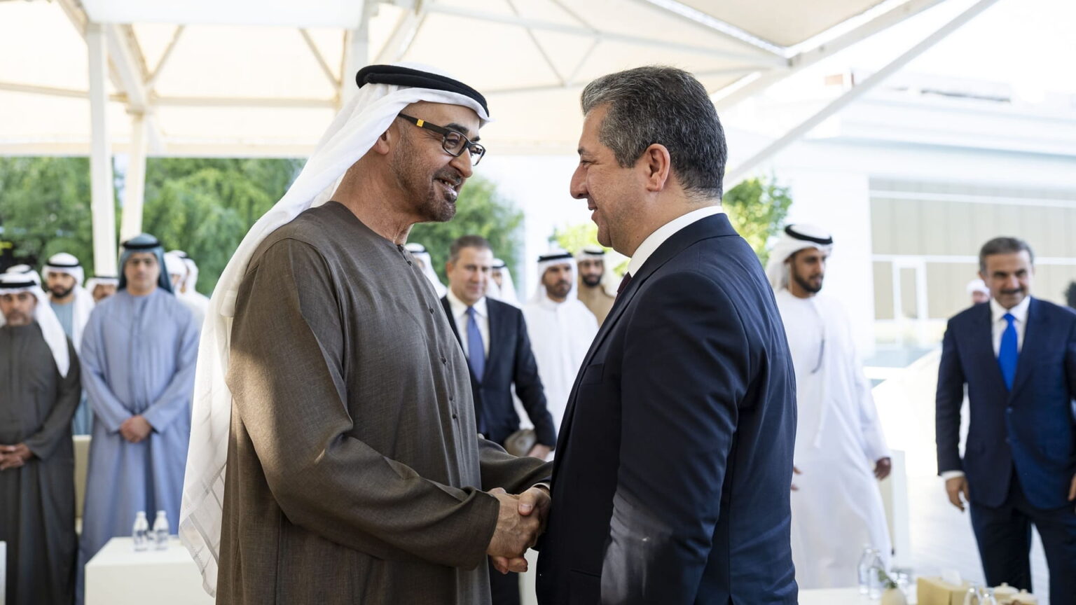 رئيس الدولة يستقبل رئيس حكومة إقليم كردستان العراق