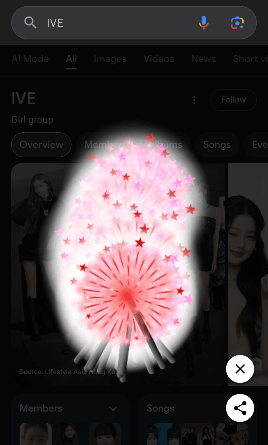 260210 IVE BANG BANG يتم عرضه عند البحث عن IVE على Google