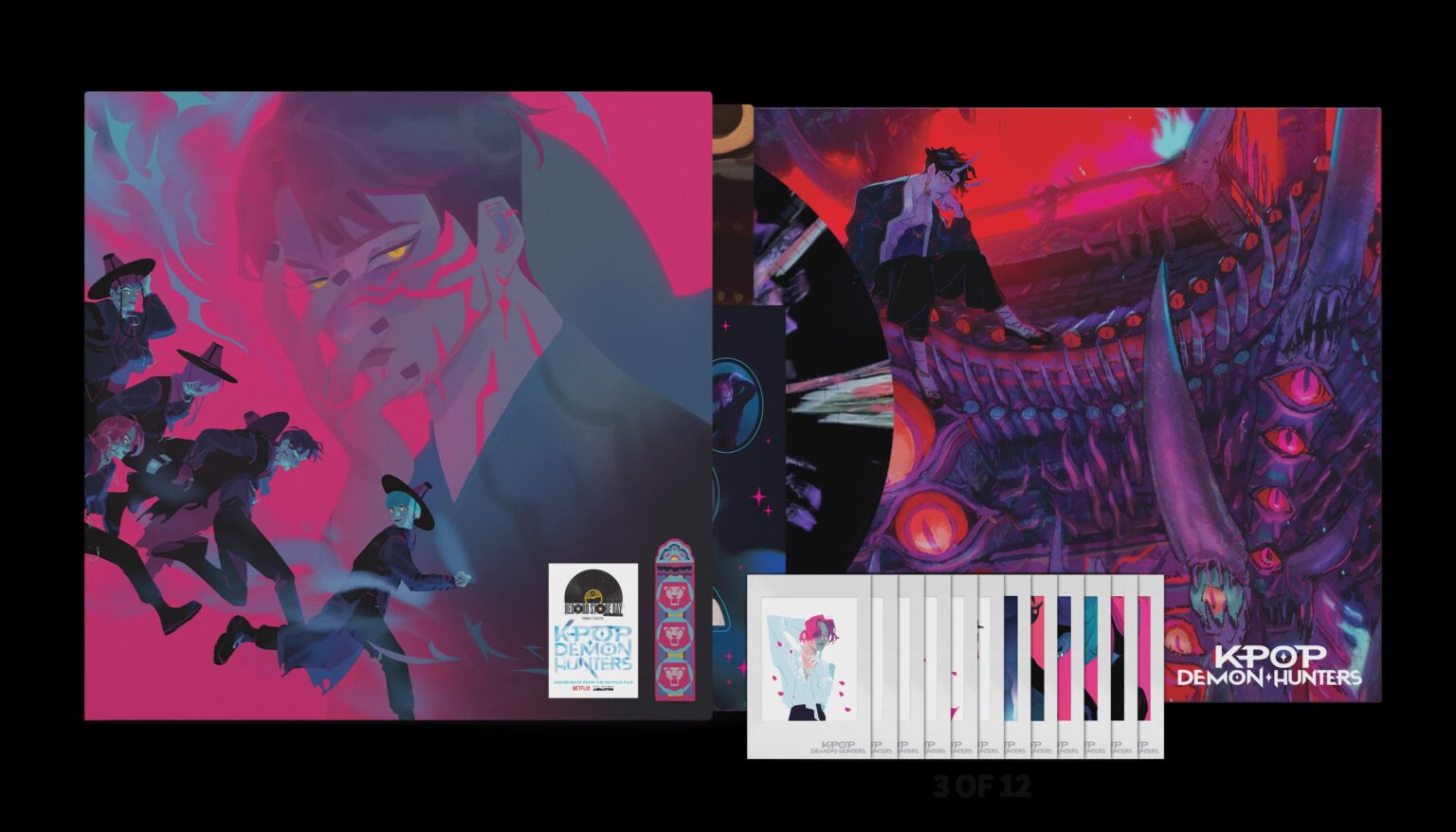 طاقم عمل KPop Demon Hunters - KPop Demon Hunters (موسيقى تصويرية من فيلم Netflix) (إصدار Saja Boys) (يوم متجر التسجيلات 12 بوصة فينيل) (معاينة تغليف الألبوم)