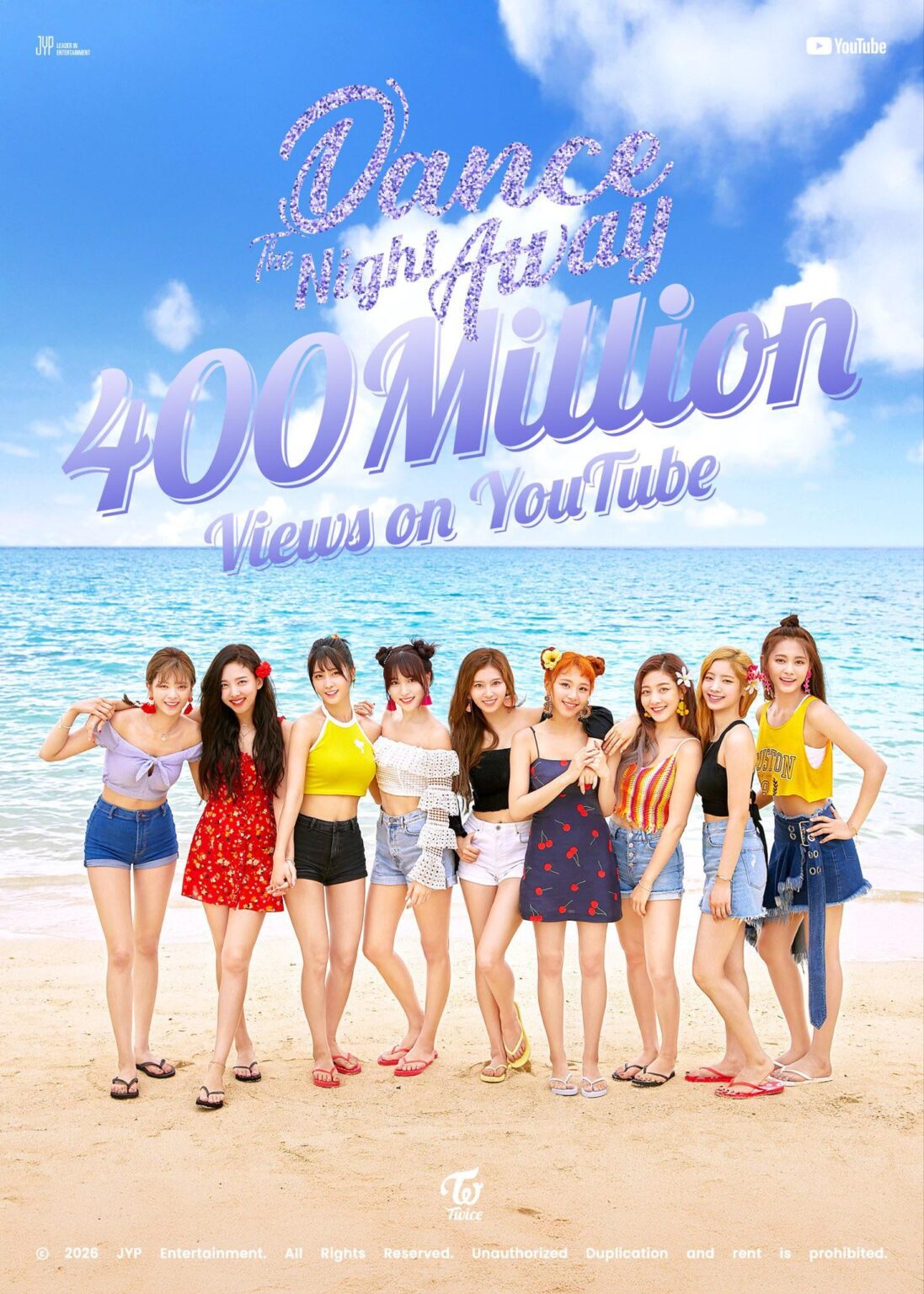 260221 تحديث تويتر - توايس "Dance The Night Away" M/V ✨400 مليون مشاهدة✨