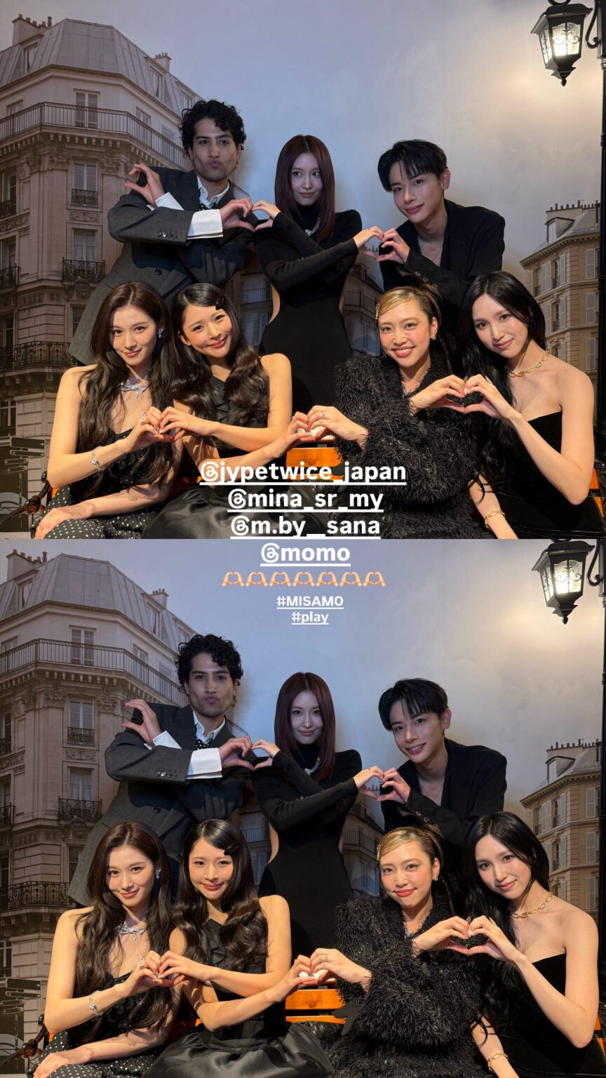 260207 تحديث قصة yooshiakiii على Instagram - MISAMO مع العارضات Yoshiaki وKemio وMichi وAlisa Ueno في حفل الاستماع الأول لـ MISAMO