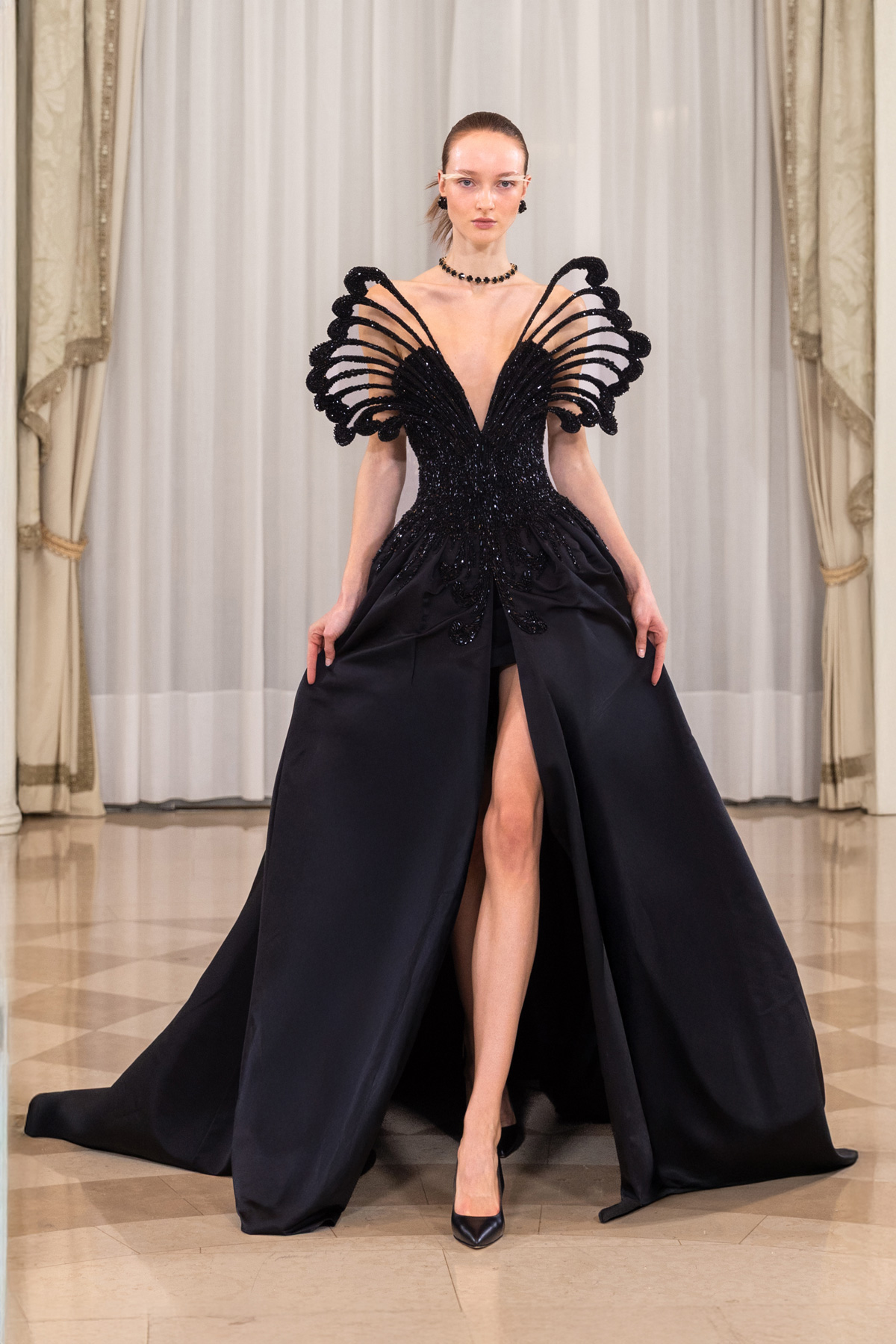 من مجموعة سعيد قبيسي Rebirth SS26 للخياطة الراقية (تصوير خاص بدارسعيد قبيسي)