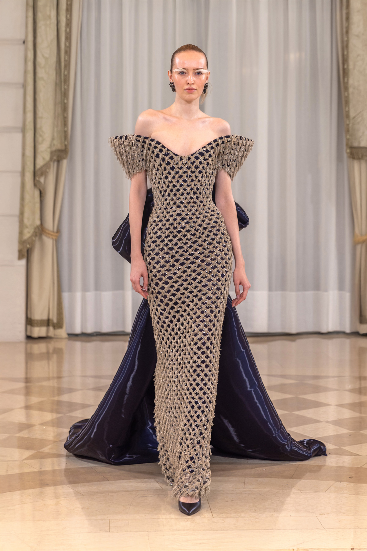 من مجموعة سعيد قبيسي Rebirth SS26 للخياطة الراقية (تصوير خاص بدارسعيد قبيسي)