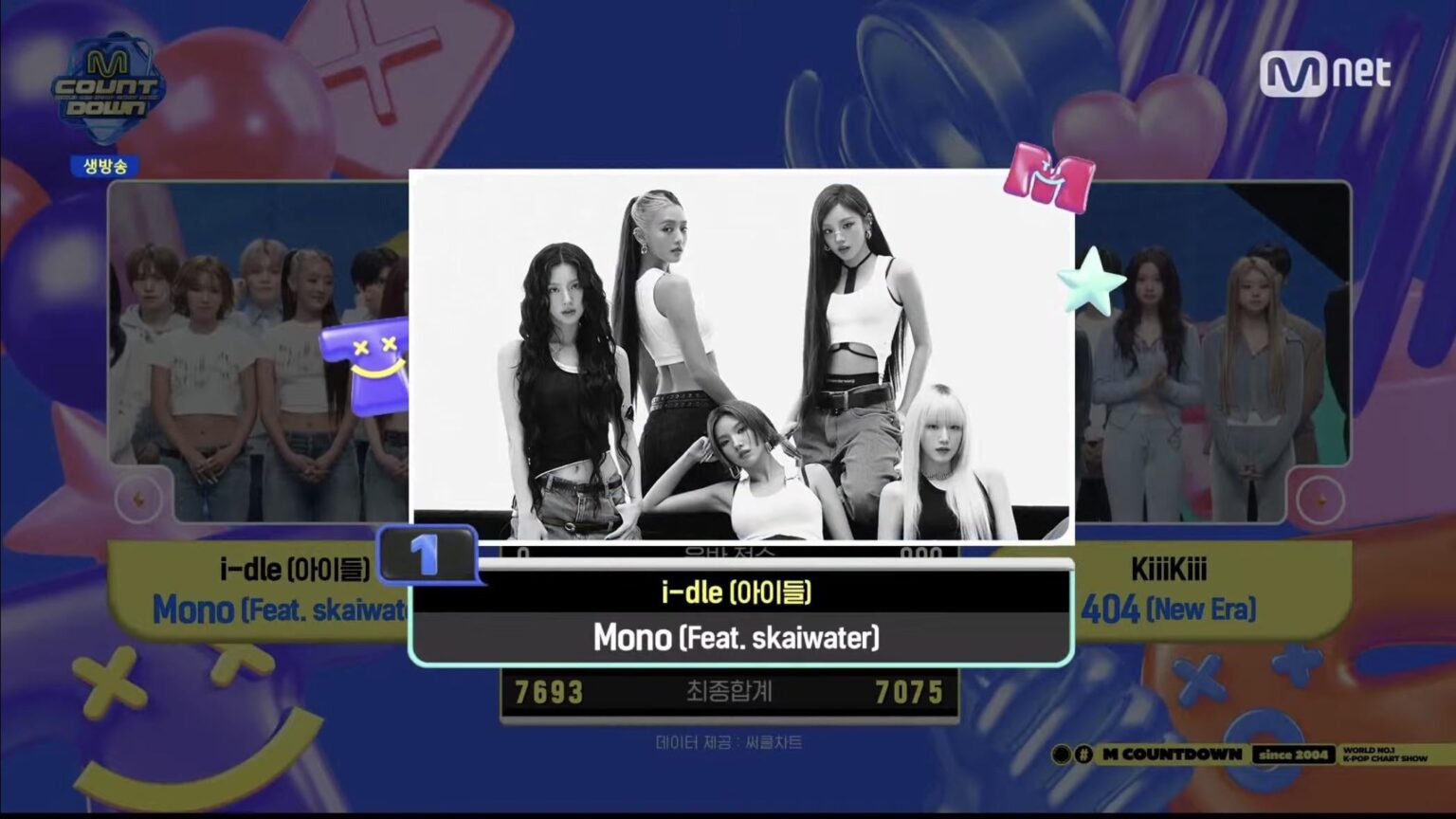 حصلت فرقة i-dle على أول فوز لها في برنامج موسيقي عن أغنية “Mono (feat. Skaiwater)” على قناة Mnet M Countdown (260205). حصلت فرقة i-dle على أول فوز لها في برنامج موسيقي عن أغنية "Mono (feat. Skaiwater)" على قناة Mnet M Countdown (260205).