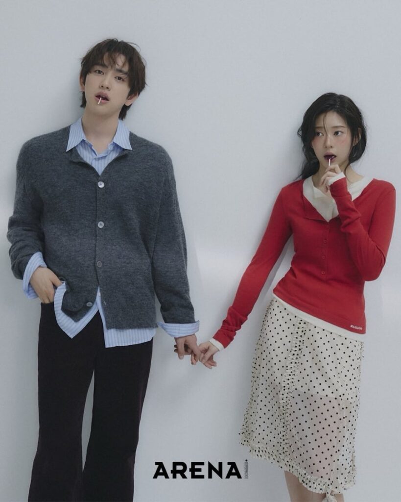 بارك جينيونغ (GOT7) وكيم مينجو – Arena Homme+ Korea (المعاينة المصورة لإصدار مارس 2026)