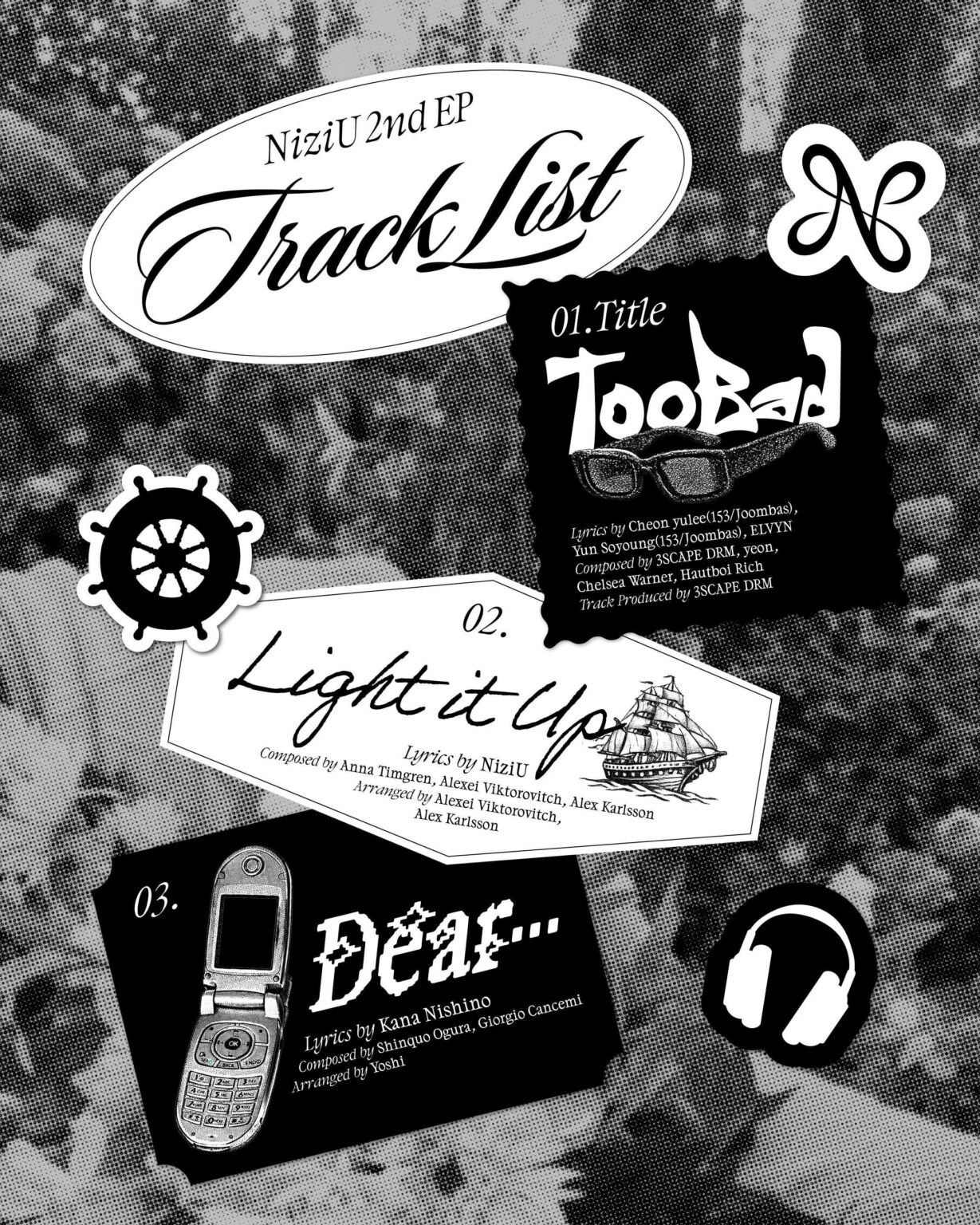 NiziU - 2nd EP: "Too Bad" (قائمة الأغاني)