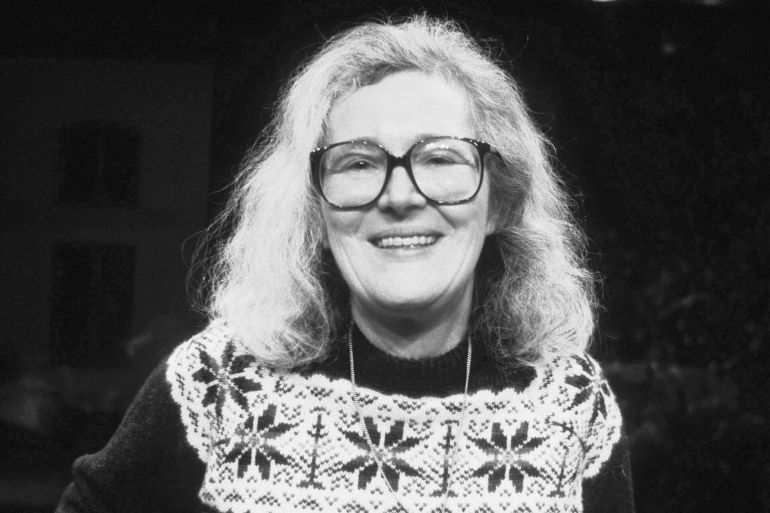 English novelist, short story writer, poet, and journalist Angela Carter (1940 – 1992), Milan, Italy, 7th May 1986. (Photo by Leonardo Cendamo/Getty Images)