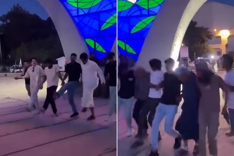 لبت لبت..دبكة واجواء جميلة بساحة الامويين في #دمشق صوت العاصمة دمشق‏ فيسبوك