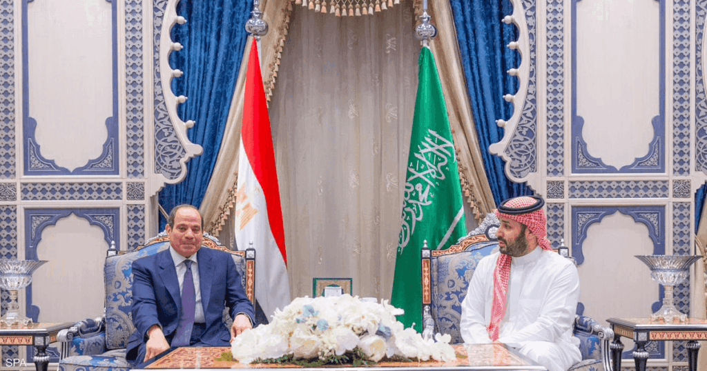 ولي العهد السعودي والرئيس المصري يبحثان التطورات الإقليمية