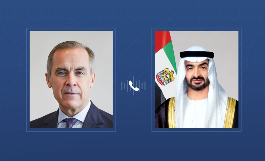 رئيس الدولة يتلقى اتصالاً هاتفياً من رئيس وزراء كندا رئيس الدولة يتلقى اتصالاً هاتفياً من رئيس وزراء كندا