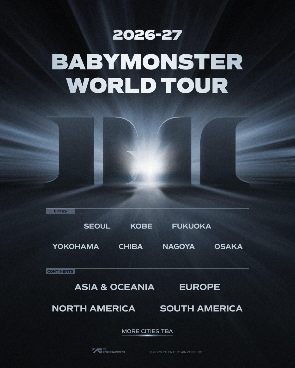 BABYMONSTER – جولة BABYMONSTER العالمية 2026-27 (ملصق إعلان + مدن اليابان) BABYMONSTER - جولة BABYMONSTER العالمية 2026-27 (ملصق إعلان + مدن اليابان)