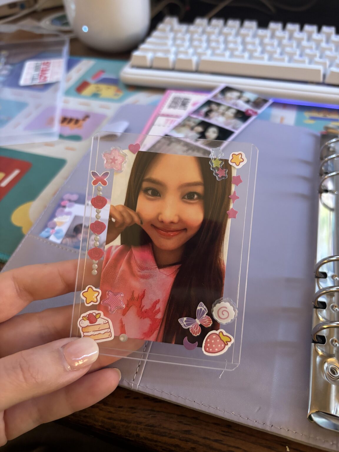 أول بطاقة صور مزخرفة لي! ماذا تعتقد؟