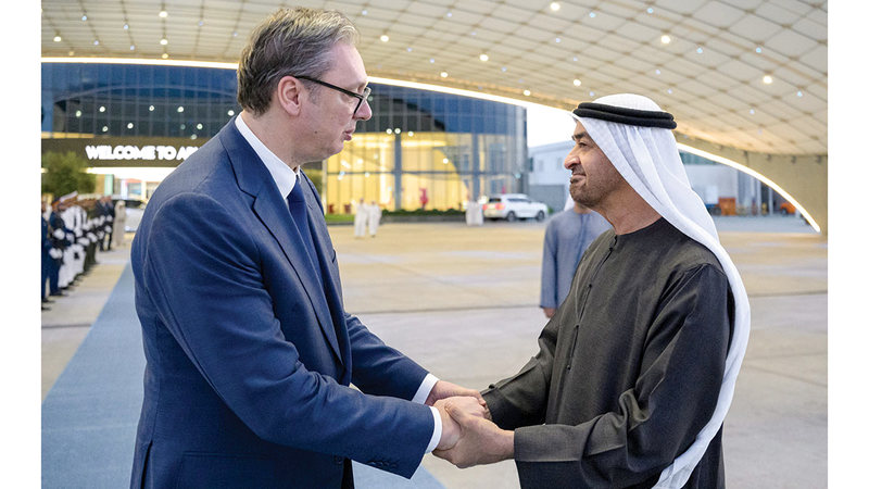 رئيس الدولة والرئيس الصربي يؤكدان ضرورة الوقف الفوري للأعمال العسكرية التصعيدية رئيس الدولة والرئيس الصربي يؤكدان ضرورة الوقف الفوري للأعمال العسكرية التصعيدية