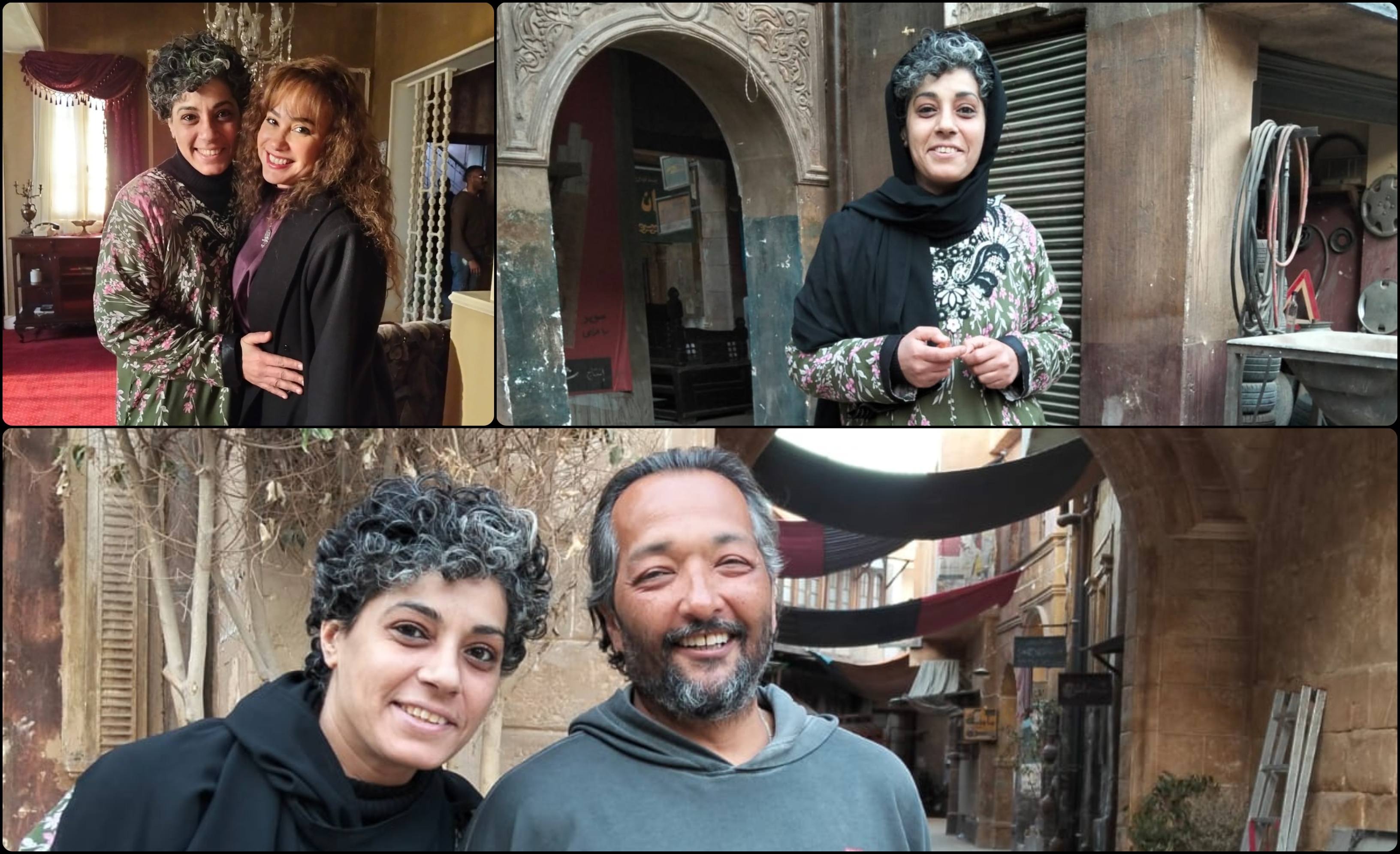 الفنانة ايمان الحلو مع هند صبري والمخرج حسين المنباوي الفنانة ايمان الحلو مع هند صبري والمخرج حسين المنباوي