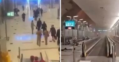 شاهد لحظة انفجار فى مطار دبى بعد استهدافه بمسيرة إيرانية.. فيديو شاهد لحظة انفجار فى مطار دبى بعد استهدافه بمسيرة إيرانية.. فيديو