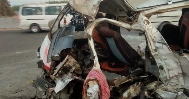 إصابة 13 شخصا إثر حادث تصادم سيارة نقل بميكروباص على طريق بلبيس العاشر إصابة 13 شخصا إثر حادث تصادم سيارة نقل بميكروباص على طريق بلبيس العاشر