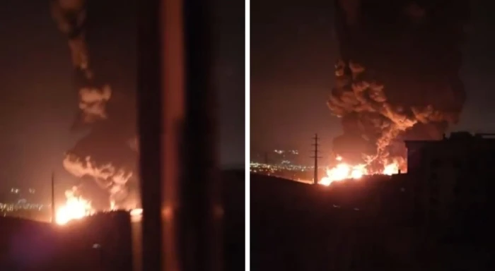صحيفة المرصد - بالفيديو.. إسرائيل تواصل قصف مصافي النفط في مناطق متفرقة من إيران