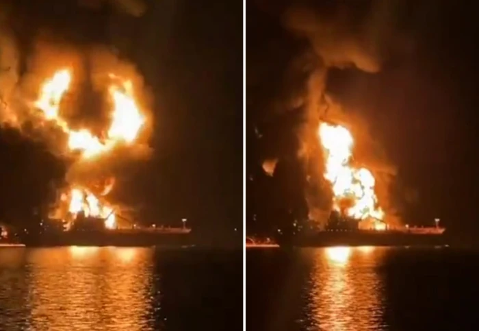 صحيفة المرصد - بالفيديو:الحرس الثوري الإيراني يستهدف ناقلات نفط قبالة سواحل البصرة في جنوب العراق