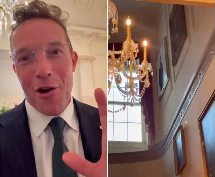 صحيفة المرصد - “وضعها في مكان يكاد لا تُرى”.. بالفيديو: ترامب يعيد ترتيب صور رؤساء أمريكا داخل البيت الأبيض ويخفي صورة أوباما من الواجهة