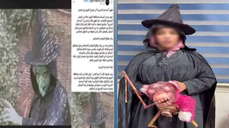 “ملابس وقناع ساحرة” .. الداخلية تكشف ملابسات الفتاة التي أثارت الجدل ب "ملابس وقناع ساحرة" .. الداخلية تكشف ملابسات الفتاة التي أثارت الجدل ب