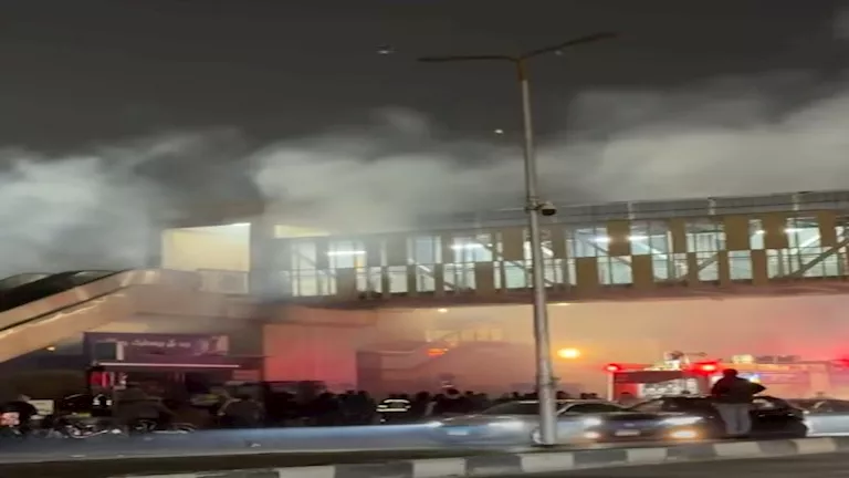 دخان كثيف يحيط بالنادي الأهلي في مدينة نصر.. والحماية المدنية تتدخل