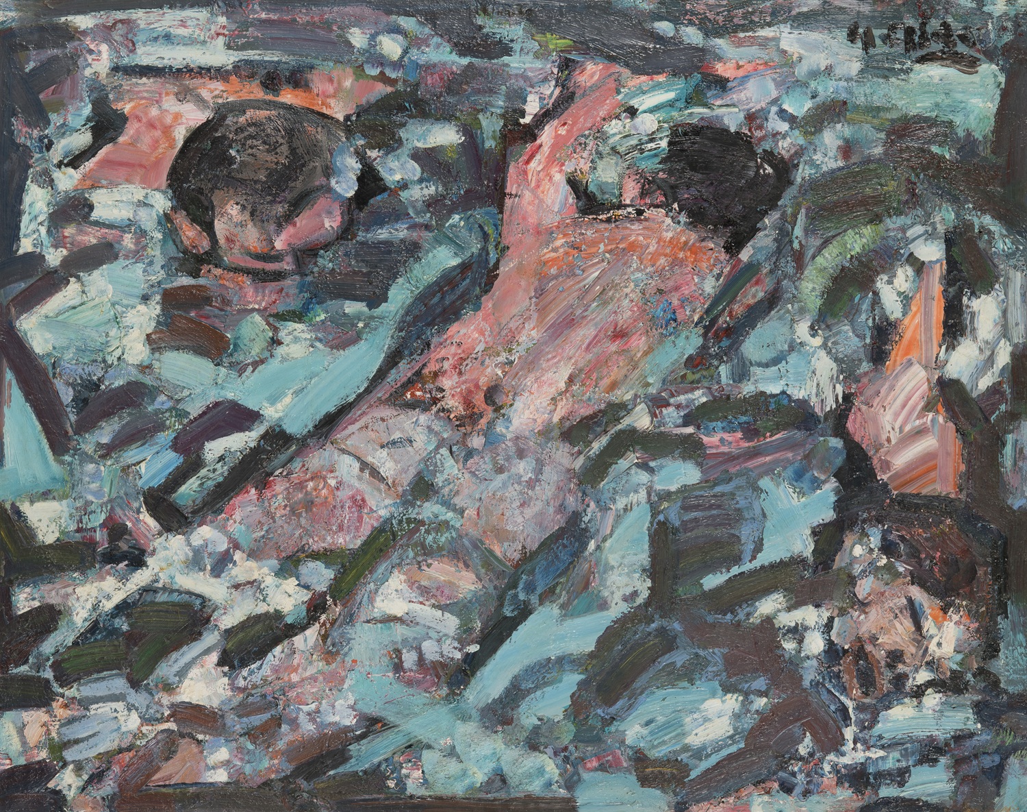 درس السباحة للفنانة إيفيت ألد.