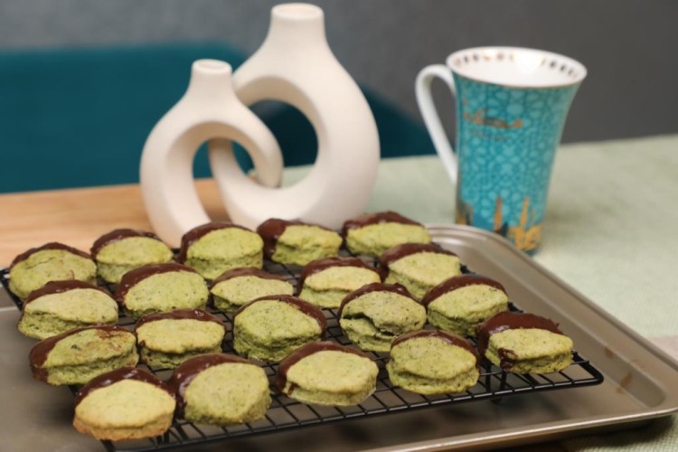 طريقة عمل كوكيز النعناع بالفيديو - حلويات - وصفات رمضانية - حلى سهل