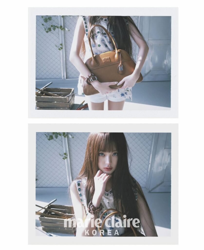 260326 تحديث Wonyoung على Instagram (2) - Marie Claire Korea x Miu Miu (إصدار أبريل 2026 للمعاينة المصورة)