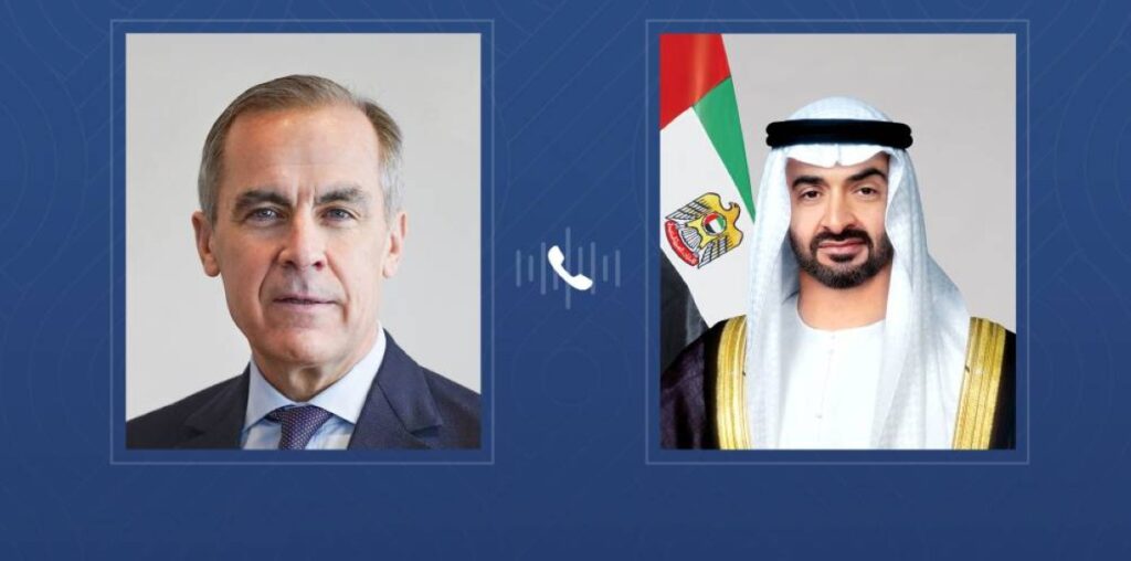 رئيس الدولة يتلقى اتصالاً هاتفياً من رئيس وزراء كندا أكد خلاله تضامن بلده مع الإمارات إثر الاعتداءات الإيرانية على أراضيها Al Bayan