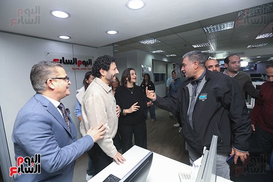 إياد نصار يزور اليوم السابع