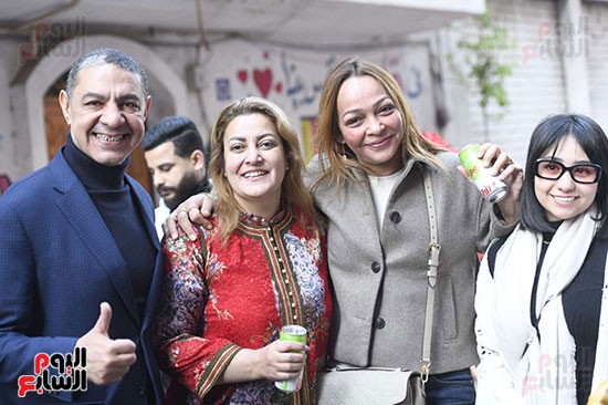 جانب من الحضور في إفطار المطرية