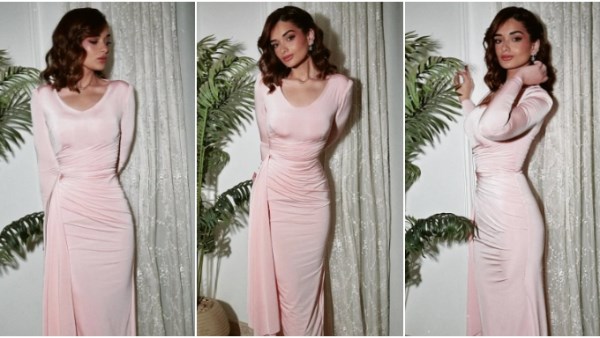 ملك أحمد زاهر بفستان كشف عن إنقاص وزنها