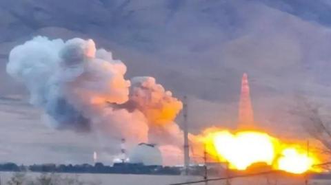 صور تُظهر اندلاع كرة من النار والدخان قرب مفاعل منشأة آراك