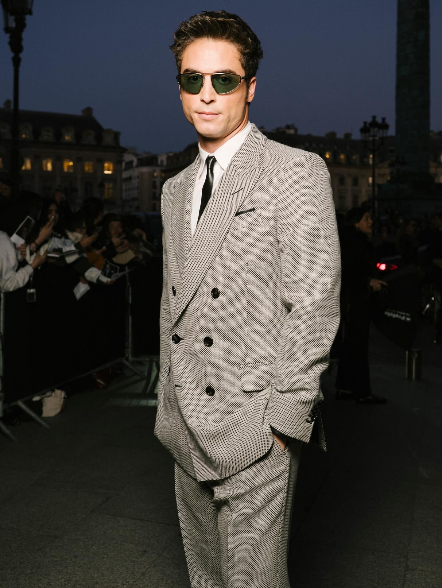 بينيتو سكينر في عرض توم فورد (إنستغرام)