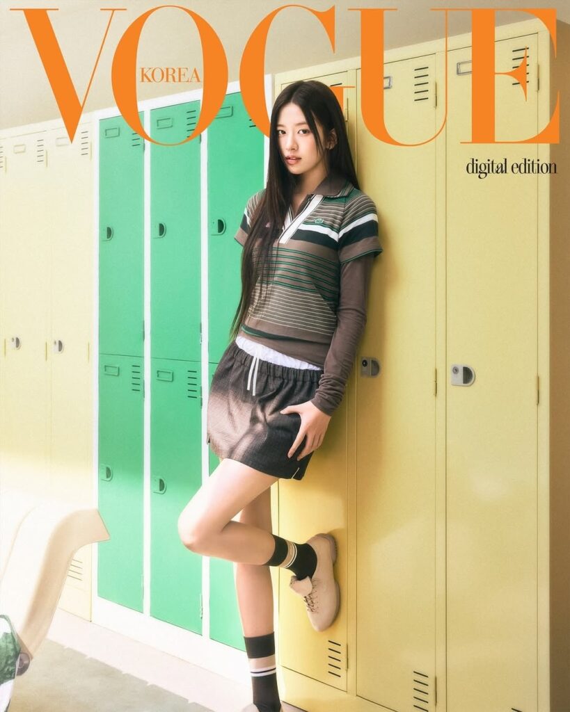 260325 Yujin - Vogue Korea x Lacoste (غلاف العدد الرقمي لشهر مارس 2026 والمعاينة المصورة)