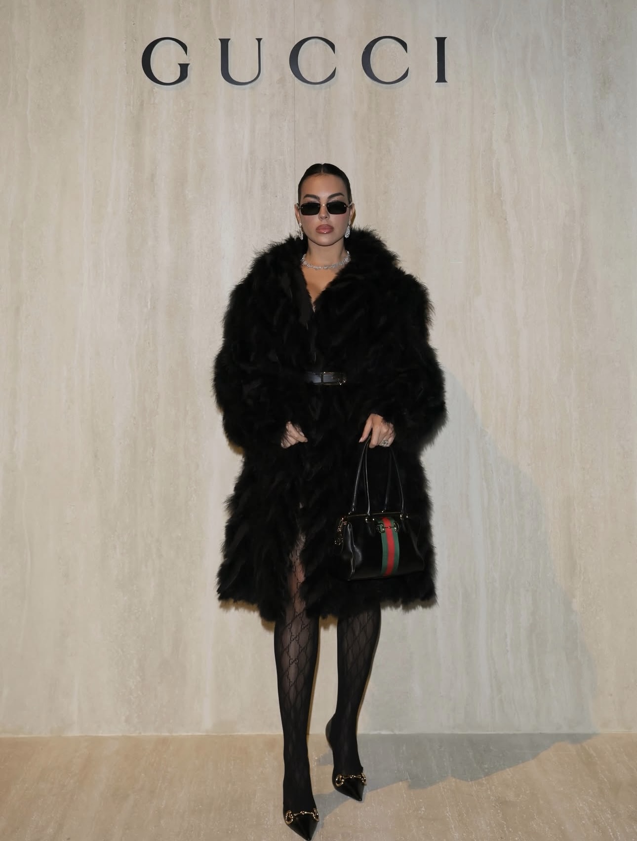 جورجينا رودريغيز في عرض أزياء غوتشي لخريف وشتاء 2026/2027 (إنستغرام)