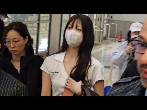 260303 وصول هونغ إيونتشاي إلى مطار شارل ديغول في باريس