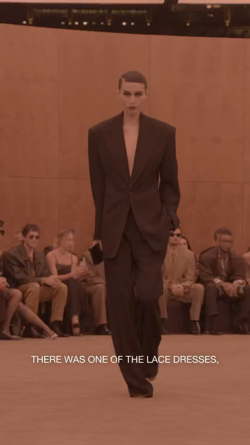 260303 روزيه في أسبوع الموضة في باريس سان لوران