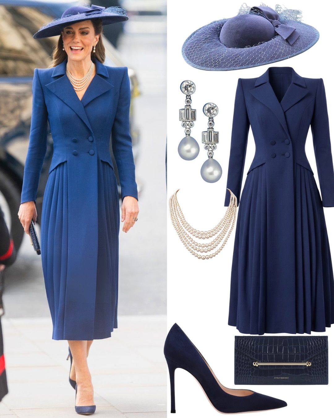 تفاصيل اطلالة كيت ميدلتون المونوكرومية في الكومنولث (انستغرام)