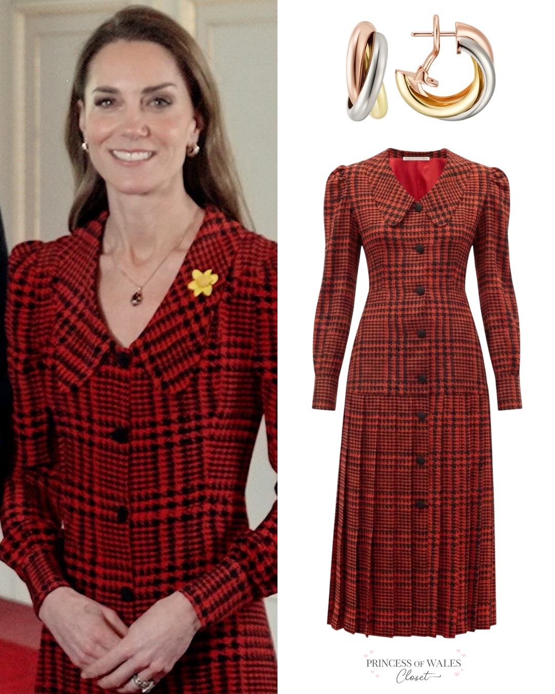 كيت ميدلتون تتألّق بالأحمر في عيد القديس ديفيد (انستغرام)