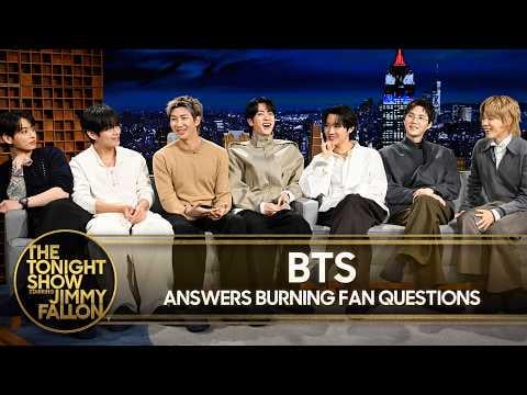 BTS - BTS يجيبون على أسئلة المعجبين الحارقة حول نظرية مؤخرة جين، ومهارات القيادة الخاصة بـ RM والمزيد في برنامج الليلة بطولة جيمي فالون (260326) [ENG SUB]