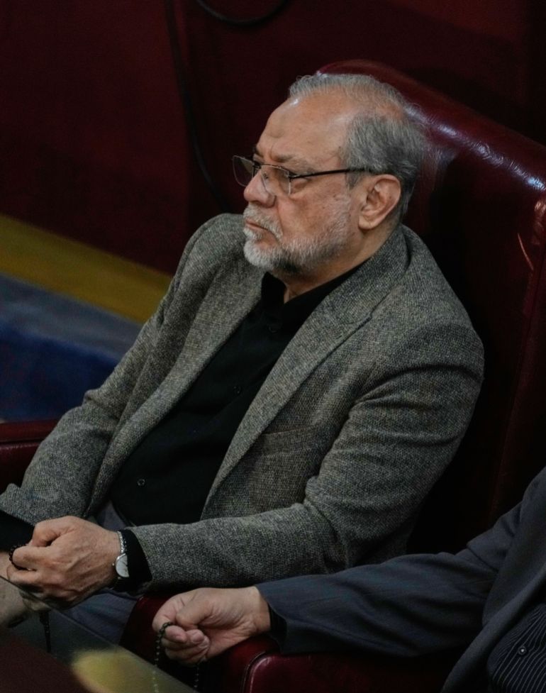 Mohammad Bagher Zolghadr attends the inauguration ceremony of the 6th term of the Assembly of Experts in Tehran, Iran, May 21, 2024. (AP Photo/Vahid Salemi)
