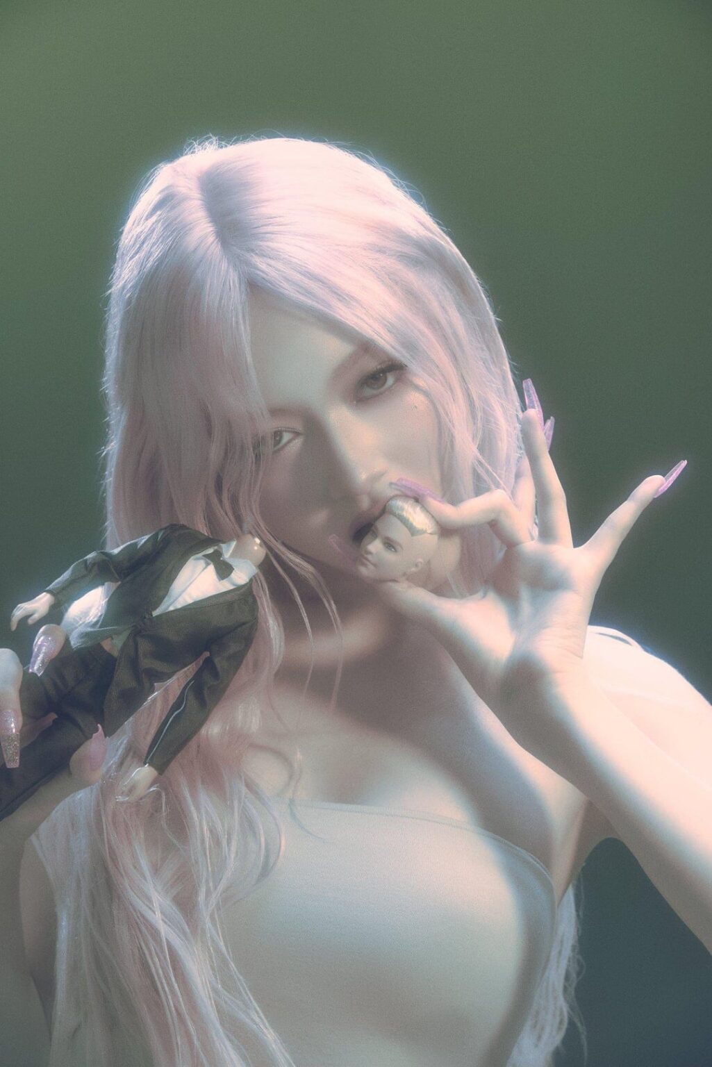 GIRLSET - الأغنية المنفردة الثالثة: Tweak (إصدار صورة فردية باللون الأخضر الحامض)