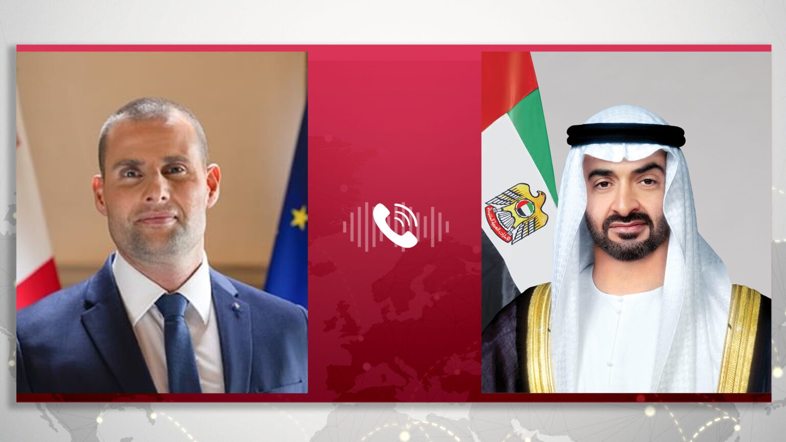 رئيس الدولة ورئيس وزراء مالطا يبحثان هاتفياً المستجدات في المنطقة