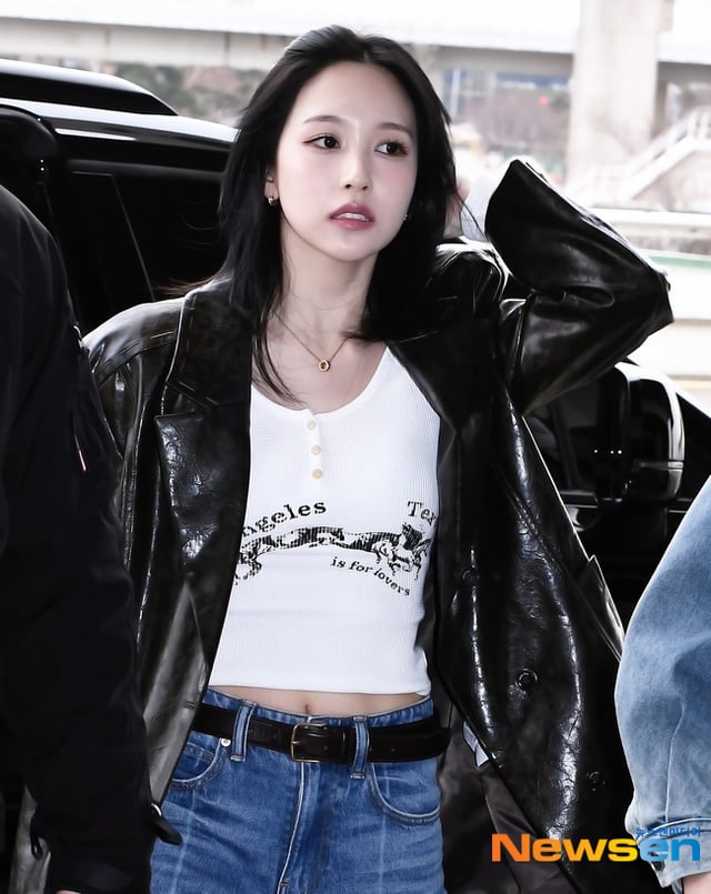 260314 تحديث موقع Newsen - Twice MINA تتجه إلى اليابان لحضور حدث MEVILAGE